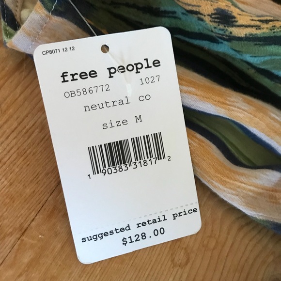 Sold New Free People Heart Shaped Face Mini DressM - Picture 5 of 8